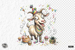 Whimsical Birthday Farm Animals PNG Clipart Product Image 1
