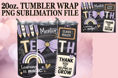 Vibrant dreams 20oz tumbler wrap, Teacher Product Image 1