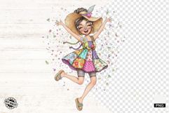 Summer Pretty Girl Clipart Product Image 1