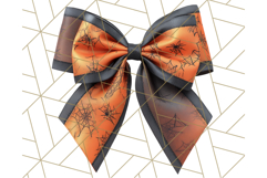 Halloween Bow Clipart, Bright Holiday Ribbon PNG Product Image 4
