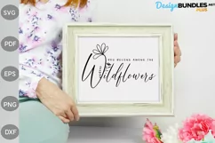 You Belong Among The Wildflowers - Boho Girl SVG Design Product Image 3