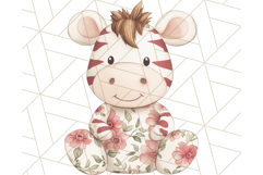 Pink Floral Stuffed Animal Clipart PNG, Cute Stuffed Animals Product Image 4