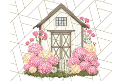 Vintage Cottagecore Barn PNG Clipart, Farmhouse Style Product Image 4