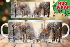 Christmas Winter Glow MUG Wrap 11oz 15oz Product Image 1