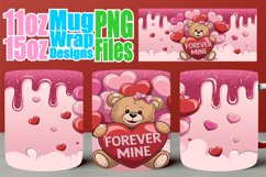 Uplifting moments 11oz 15oz sublimation wrap, Love Bear Product Image 1