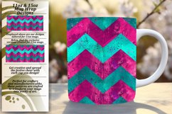 Colorful Glitter 11oz/15oz Stripes Mug Wrap Product Image 1