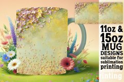 Leopard Blossom Glitter Mug Wrap Product Image 1