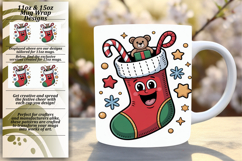 Dynamic 11oz Mug Wrap Png Template , Cute Christmas Product Image 1