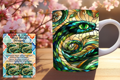 Glamorous 15oz Mug Wrap Png Template , Animals Product Image 1