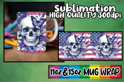Dreamy vibes 11oz 15oz sublimation wrap, Skull USA Product Image 1
