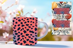 Gradient Leopard Art Mug Wrap - 11oz 15oz Product Image 1