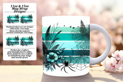 Dynamic 11oz Mug Wrap Png Design , Halloween Product Image 1