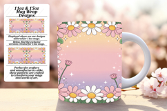 ARTISTIC PNG for 11oz Mug Wrap , Flowers Product Image 1