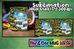 Nostalgic dreams 11oz 15oz mug wrap, Christmas Product Image 1