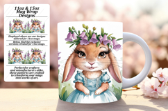 FASHIONABLE PNG for 15oz Mug Wrap , Cute Bunny Product Image 1
