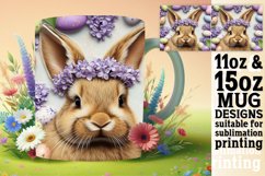 Springtime Magic: 3D Mug Wrap Sublimation - Easter Animals Product Image 1