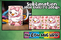 Uplifting dreams 11oz 15oz mug wrap, Cute Goose Product Image 1
