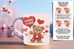 Chic 15oz Mug Wrap Png Design , Religious Product Image 1