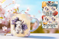 Trendy 11oz Mug Wrap Png Template , Animals In Wall Product Image 1