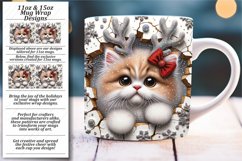 Holiday Hilarity: Funny Hole in Wall Mug Wrap Product Image 1
