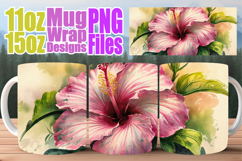 Bright love 11oz 15oz sublimation wrap, Flowers Product Image 1