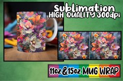 Vibrant Floral Harmony Mug Design 11oz/15oz Product Image 1