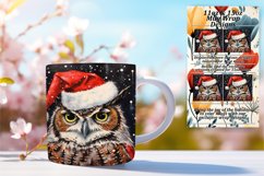 Enchanted Owl Xmas Mug Sublimation Product Image 1