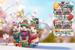Trendy 11oz Mug Wrap Png Design , Cute Xmas Product Image 1
