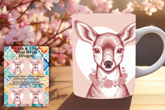 Inspiring 15oz Mug Wrap Png Template , Valenines Animals Product Image 1