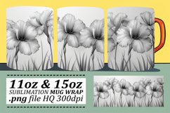 Springtime Bloom Mug Wrap - Floral Pattern 11oz 15oz Product Image 1