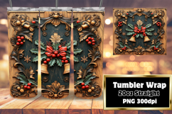LUXURIOUS 20oz Tumbler Template , Christmas Product Image 1