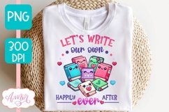 Valentines PNG design for book lovers, bookish shirt PNG Product Image 2