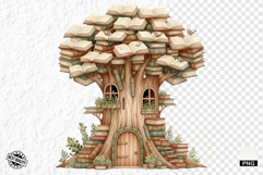 Summer Books Tree Clipart Product Image 1