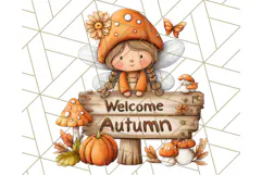 Fall Fairy House Clipart PNG, Autumn Homes and Decor Product Image 4