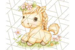 Pastel Farm Nursery PNG Clipart, Baby Animals And Elements Product Image 4
