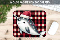 Christmas Snowflake Mouse Pad Sublimation - Animal PNG Desig Product Image 1