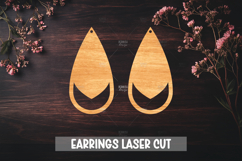 Summer Style Laser Cut Earrings SVG File Product Image 1