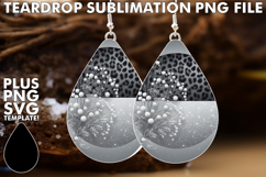 Sophisticated Teardrop Earrings, Leopard Prints Product Image 1