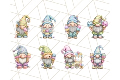 Ice Cream Gnome Clipart PNG Summer Dessert Art, Summer Gnome Product Image 4
