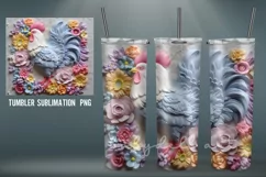 3D Chicken Tumbler | Sublimation 3D Tumbler Wrap Product Image 4