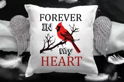 Forever In My Heart SVG, Memorial Quotes SVG Design Product Image 3