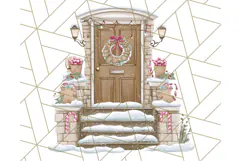 Christmas Sweet Shoppe Clipart PNG, Pastel Bakery Art Product Image 4