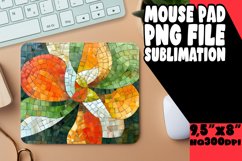 Glittery Flower Pattern Mouse Pad Design PNG Product Image 1