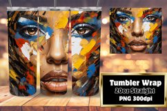 Empowered Black Woman 3D Tumbler 20oz Wrap Product Image 1