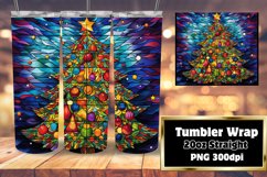 Holiday 3D Vibrant Christmas Ornaments Wrap 20oz Product Image 1