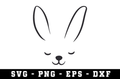 Bunny Ear &amp; Face SVG | SVG Cut files | Cricut Product Image 1