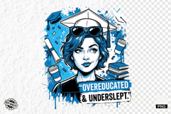 Graduation Funny Girl PNG - Graduation PNG Sublimation Product Image 1