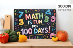 100 days of school Cutting Board PNG Design, Teacher PNG Product Image 1