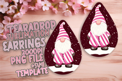 Dynamic Teardrop Design for Sublimation , Gnome Product Image 1