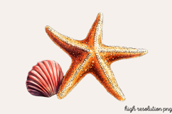Watercolor Coastal Clipart PNG Product Image 1